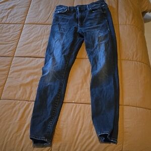 MOTHER Women's Dark Blue Skinny Jeans